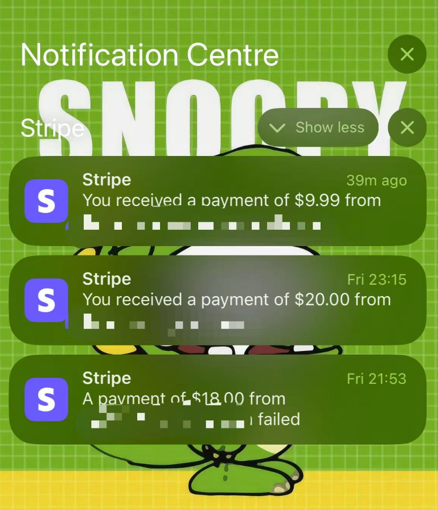Stripe 手机 App，开启接收通知
