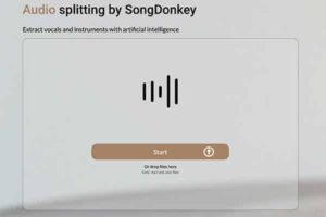 人工智能 (AI) 在线人声伴奏分离：SongDonkey