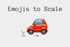 Emoji to Scale：把emoji表示的物体按真实大小顺序排列