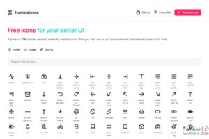 Humbleicons 开源免费的UI 图标库 可商用