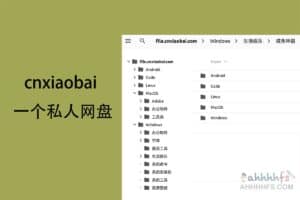 cnxiaobai 一个私人网盘 383+GB