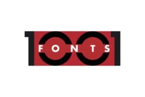 可商用英文字体：1001 Fonts