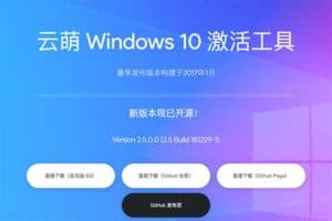 云萌 – Windows 10 激活工具 永久数字权利激活工具