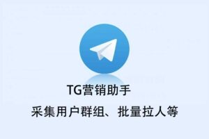 Telegram电报营销助手 TG营销助手 采集用户群组、批量拉人等