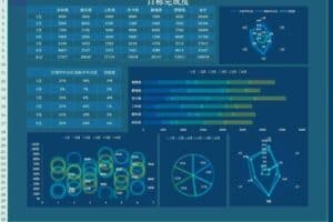 Excel可视化信息图表模板 Excel模版云盘下载